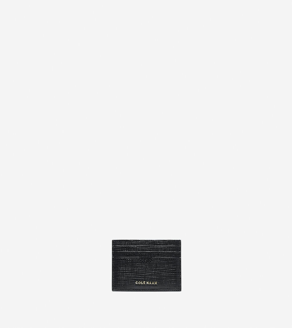 Abbot Credit Card Case in Black | Cole Haan