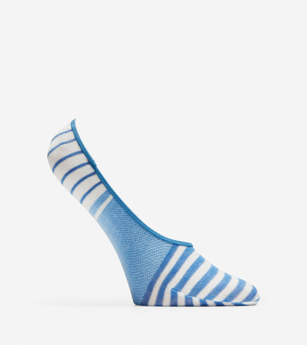 Striped No-Show Socks - 2 Pack