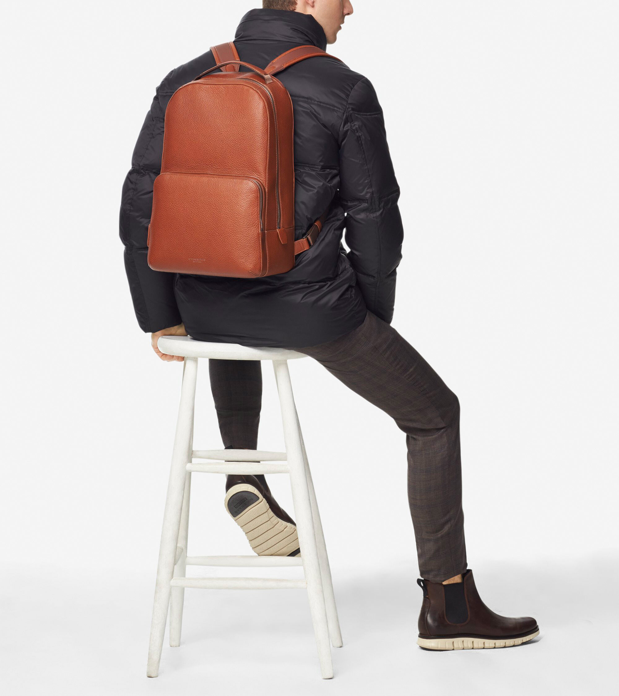 GRANDSERIES Leather Backpack