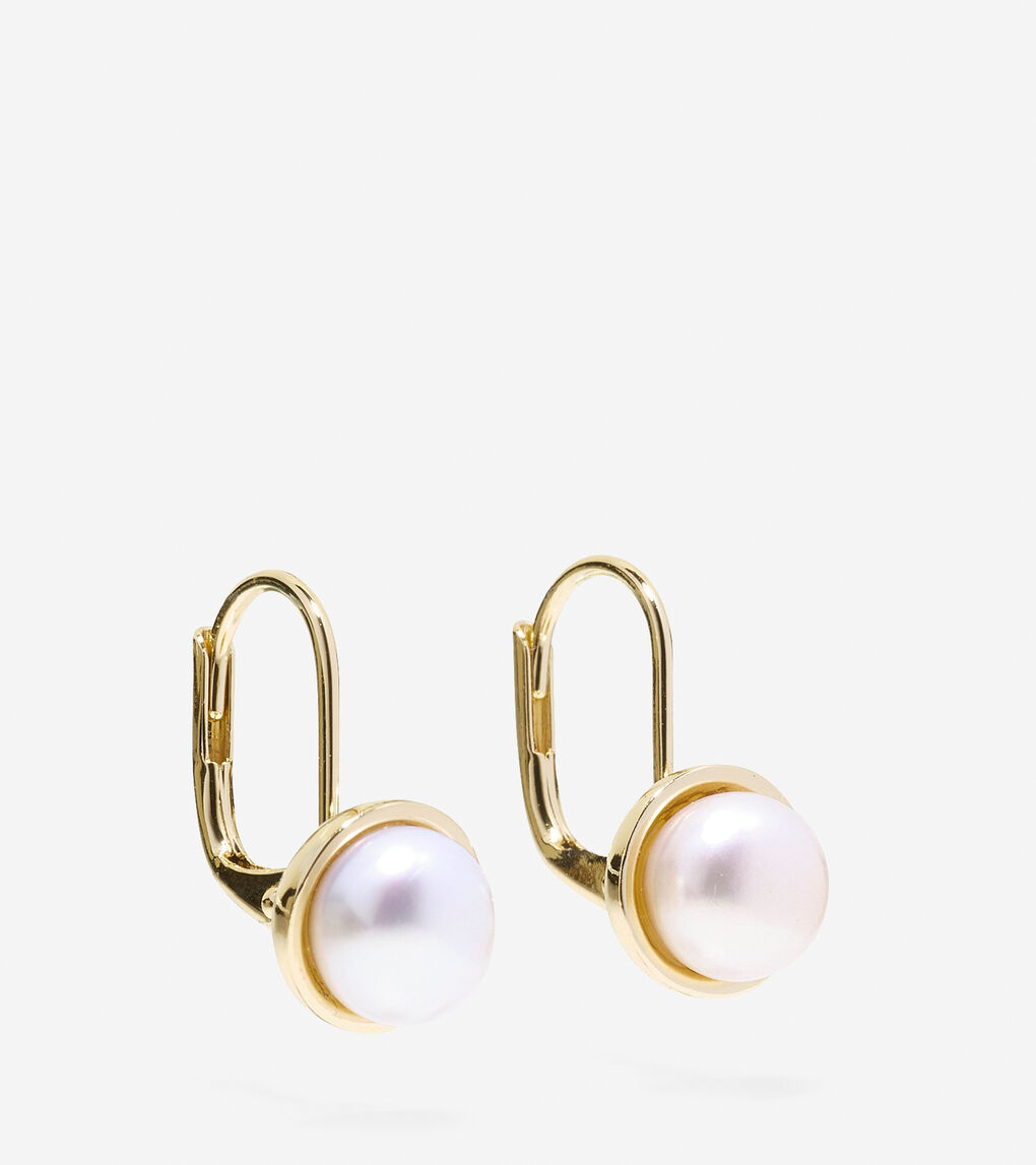 Tali Pearl Round Fresh Water Pearl Drop Earrings