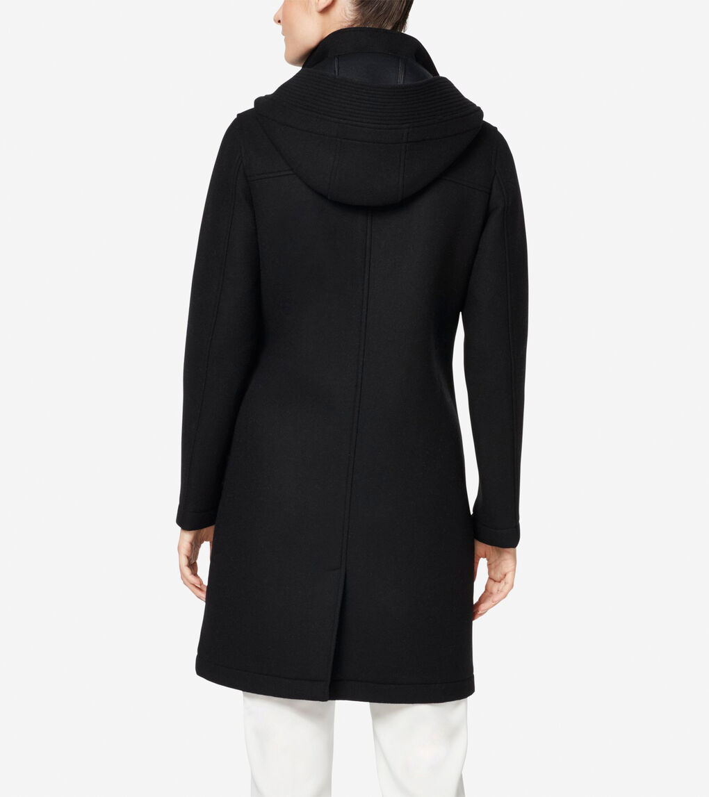 Women's Grand.OS Neoprene Wool Jacket in Black | Cole Haan