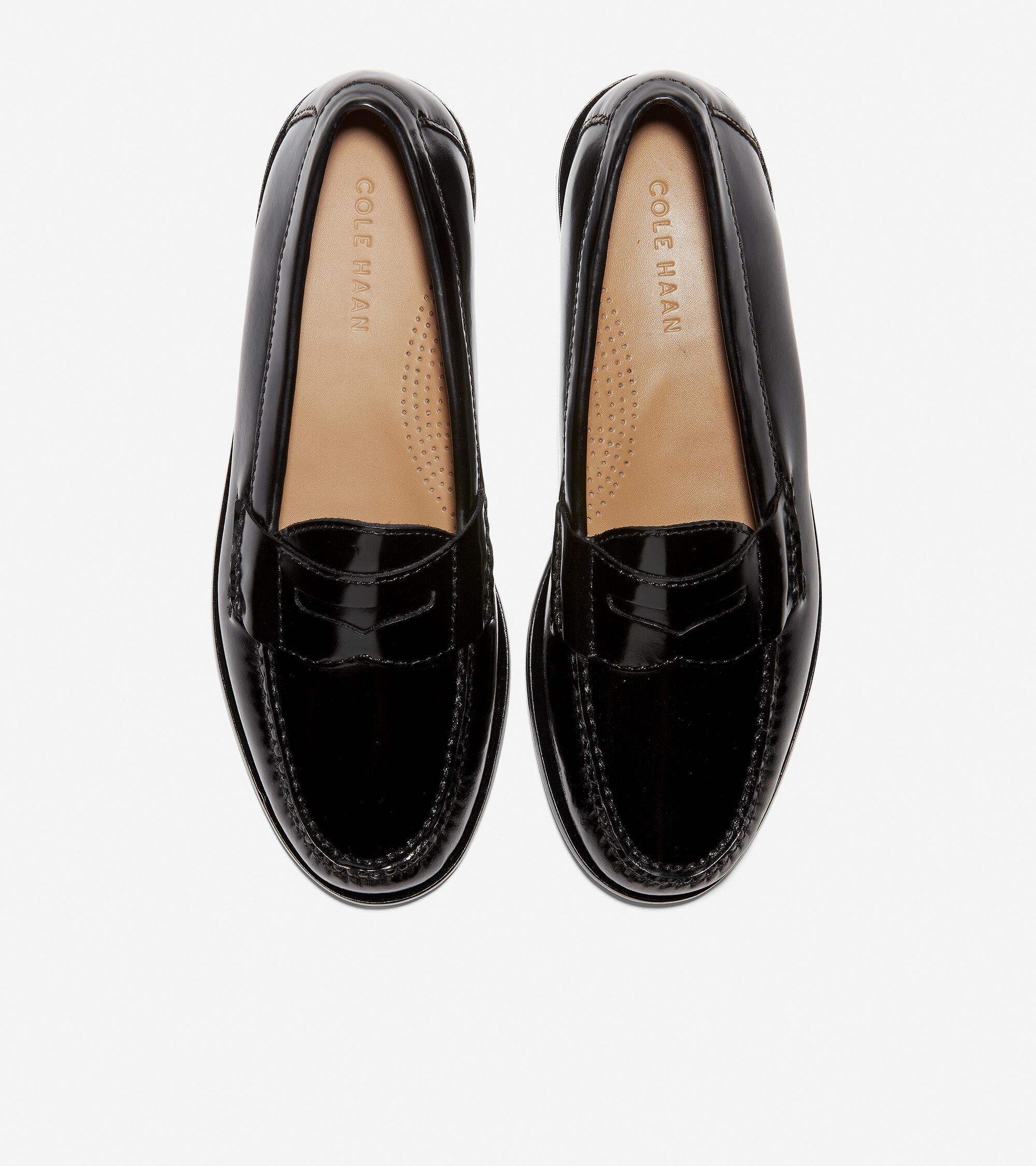 cole haan black penny loafers