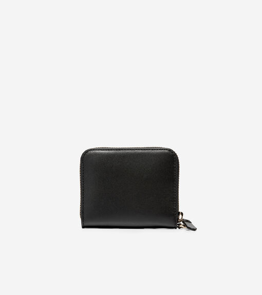 Cole Haan Small Zip Around Wallet Size OSFA Wallets for Women. Black Small Zip Around Wallet from