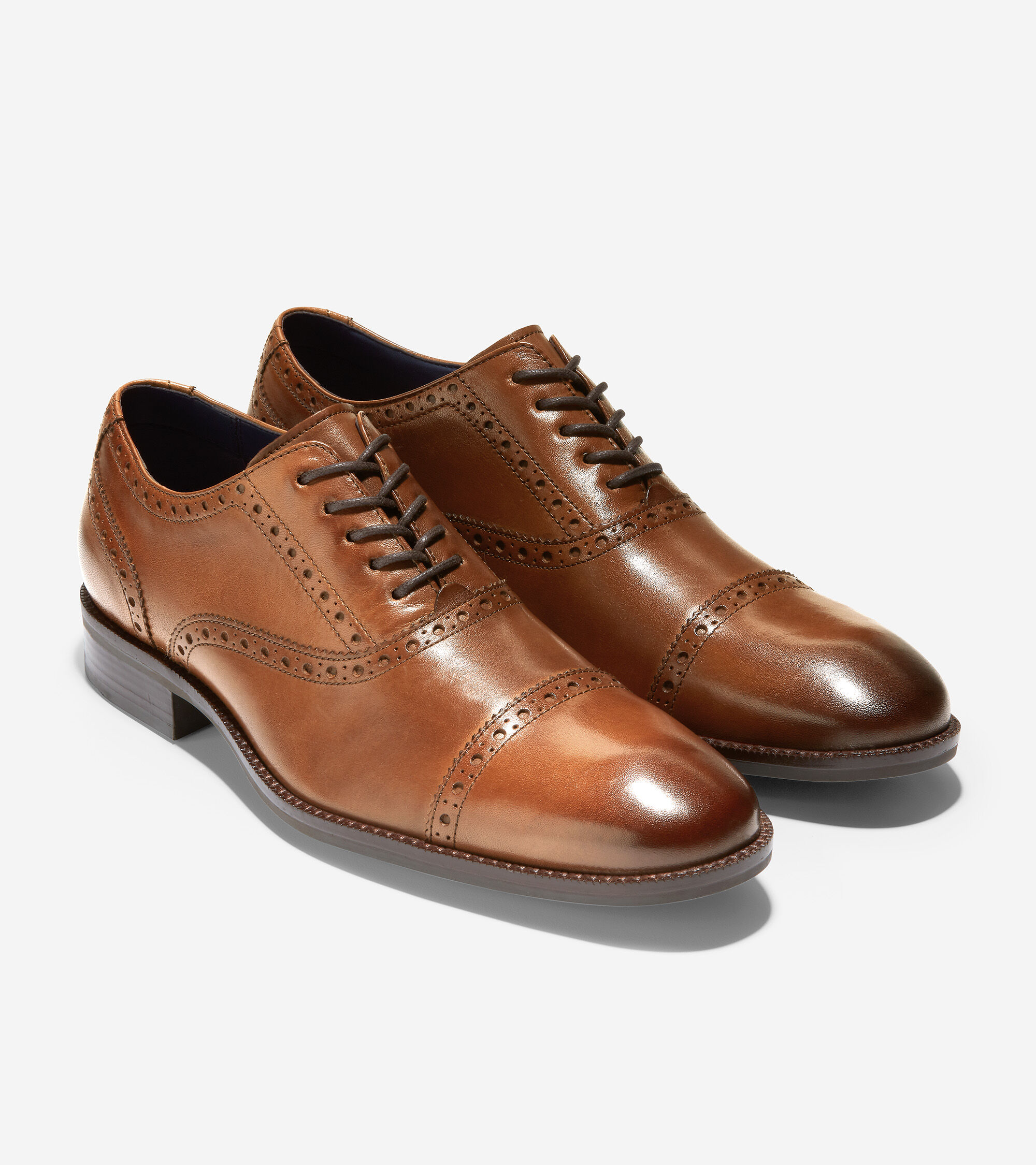 Wayne Cap Toe Oxford in British Tan 