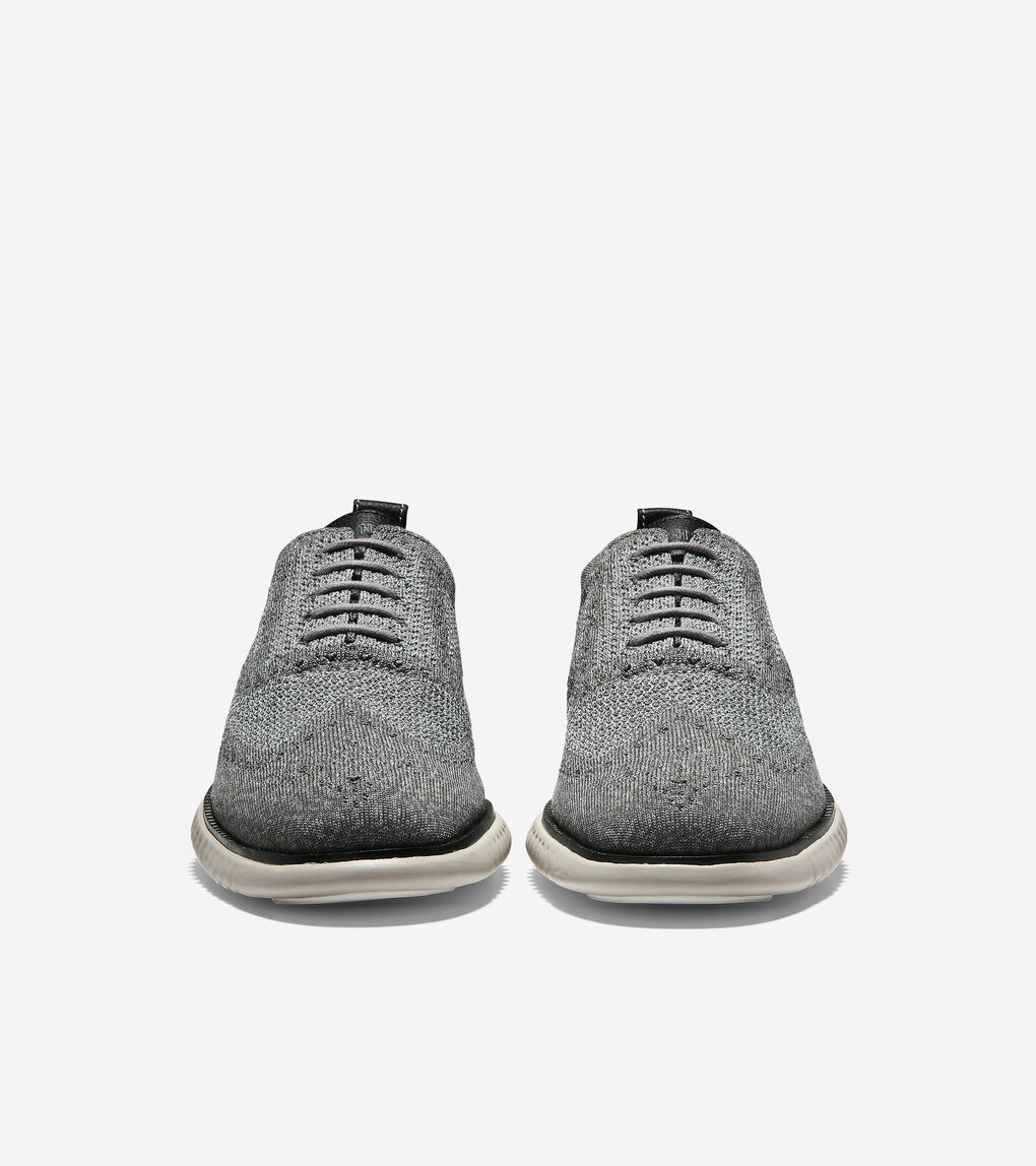 Men S 2 Zerogrand Wingtip Oxford In Magnet Ironstone Stitchlite Cole Haan