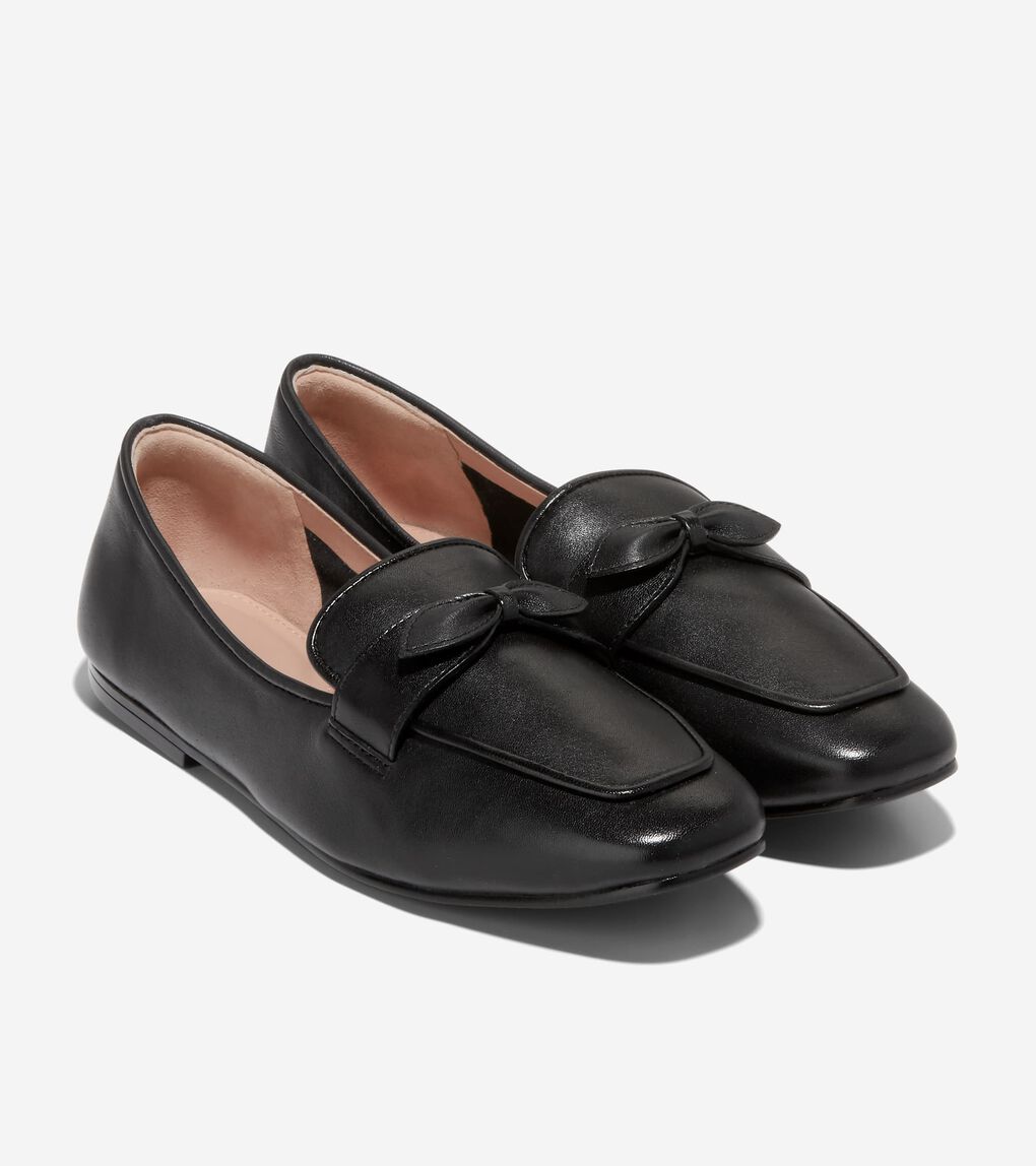 Women's York Bow Loafer in Black | Cole Haan