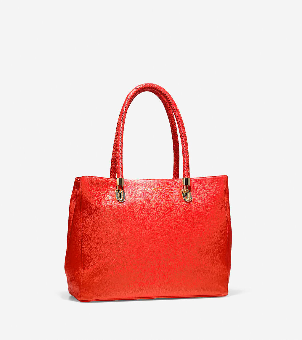 Benson Large Tote in Bright Red | Cole Haan