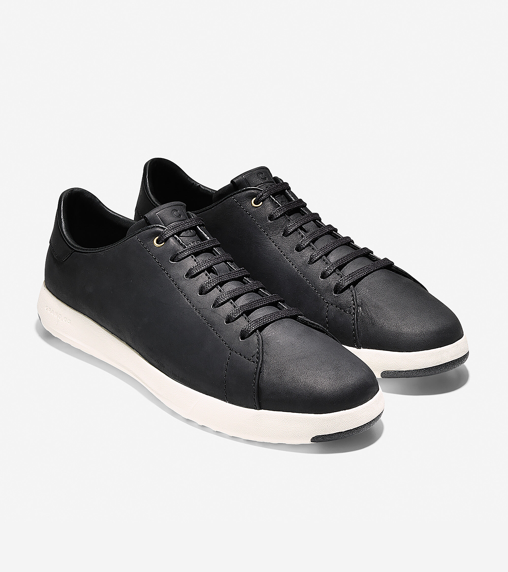 Men's GrandPro Tennis Sneakers in Black Leather | Cole Haan