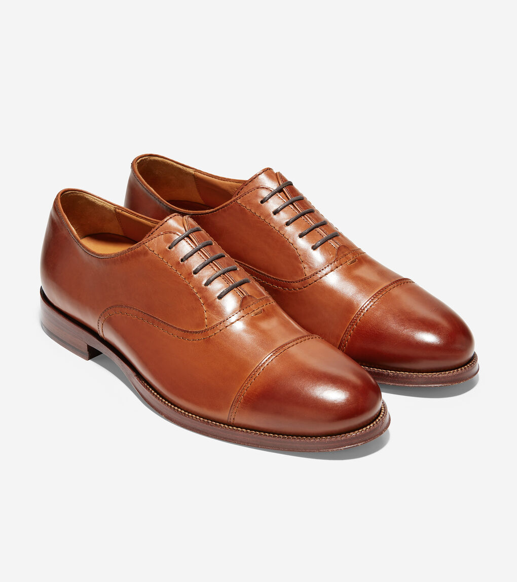 Men's Cole Haan American Classic Gramercy Cap Toe Oxford in British Tan ...