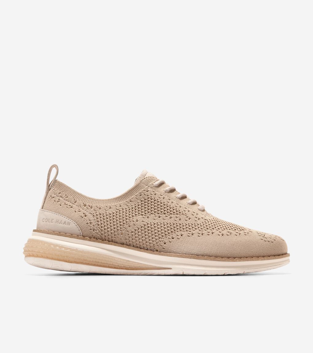 Men's ØriginalGrand Energyweave Stitchlite™ Wingtip Oxfords in Gray | Cole Haan