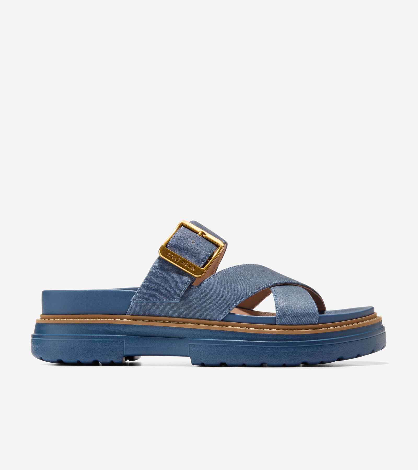 Cole Haan Fraya Slide Sandal In Blue