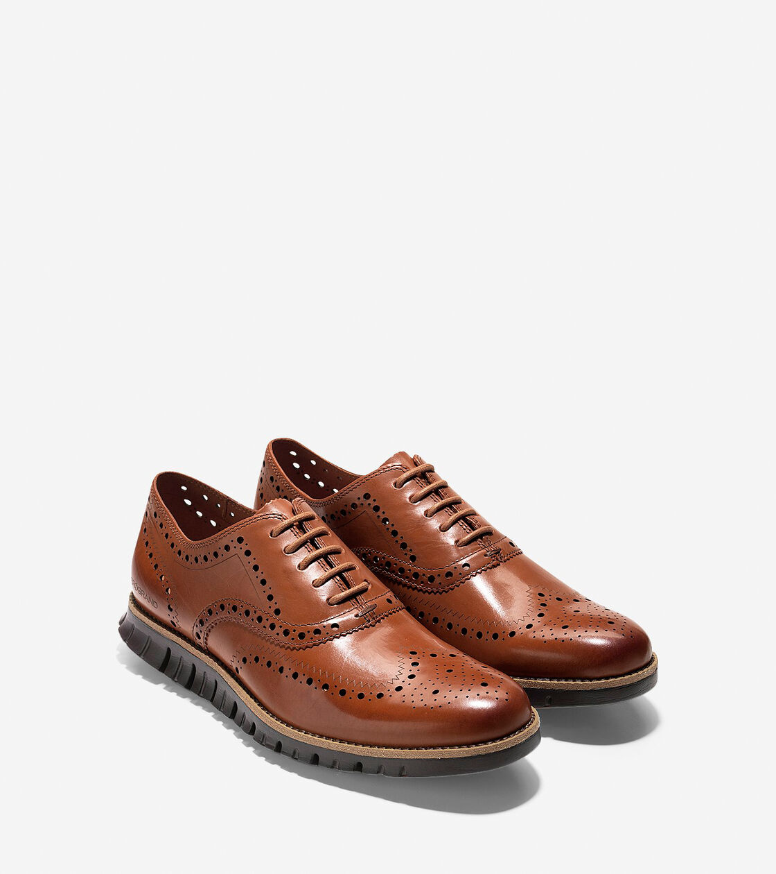 zerøgrand wingtip oxford british tan java