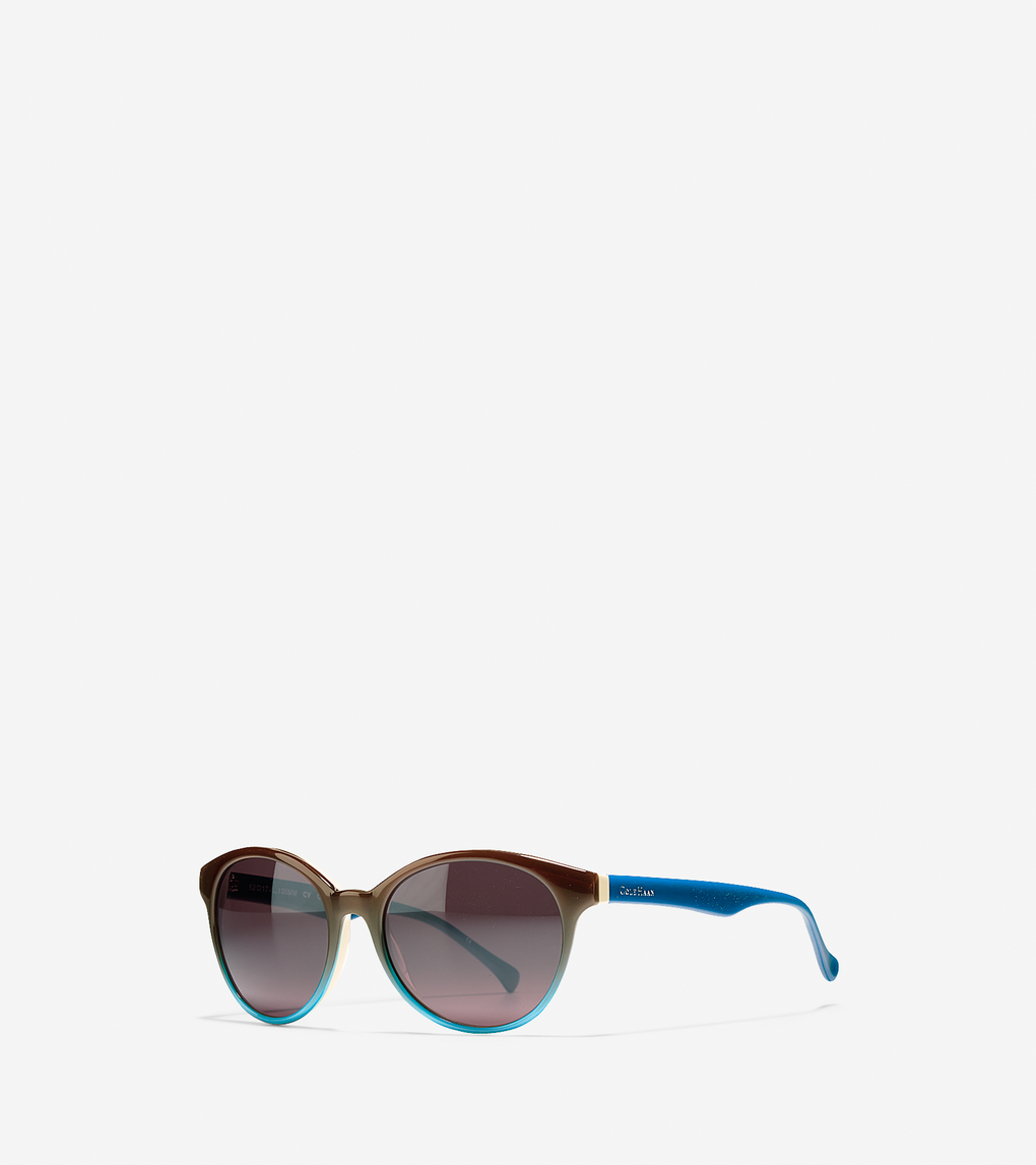 Round Acetate Cateye Sunglasses