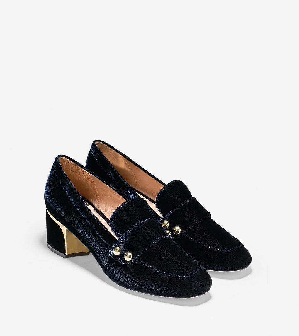 womens loafers with heel