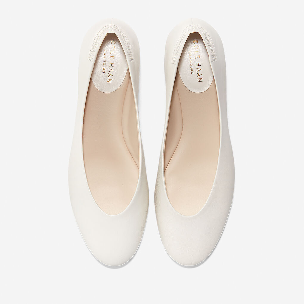 Women's Kaia Ballet Flat in Ivory Leather | Cole Haan US