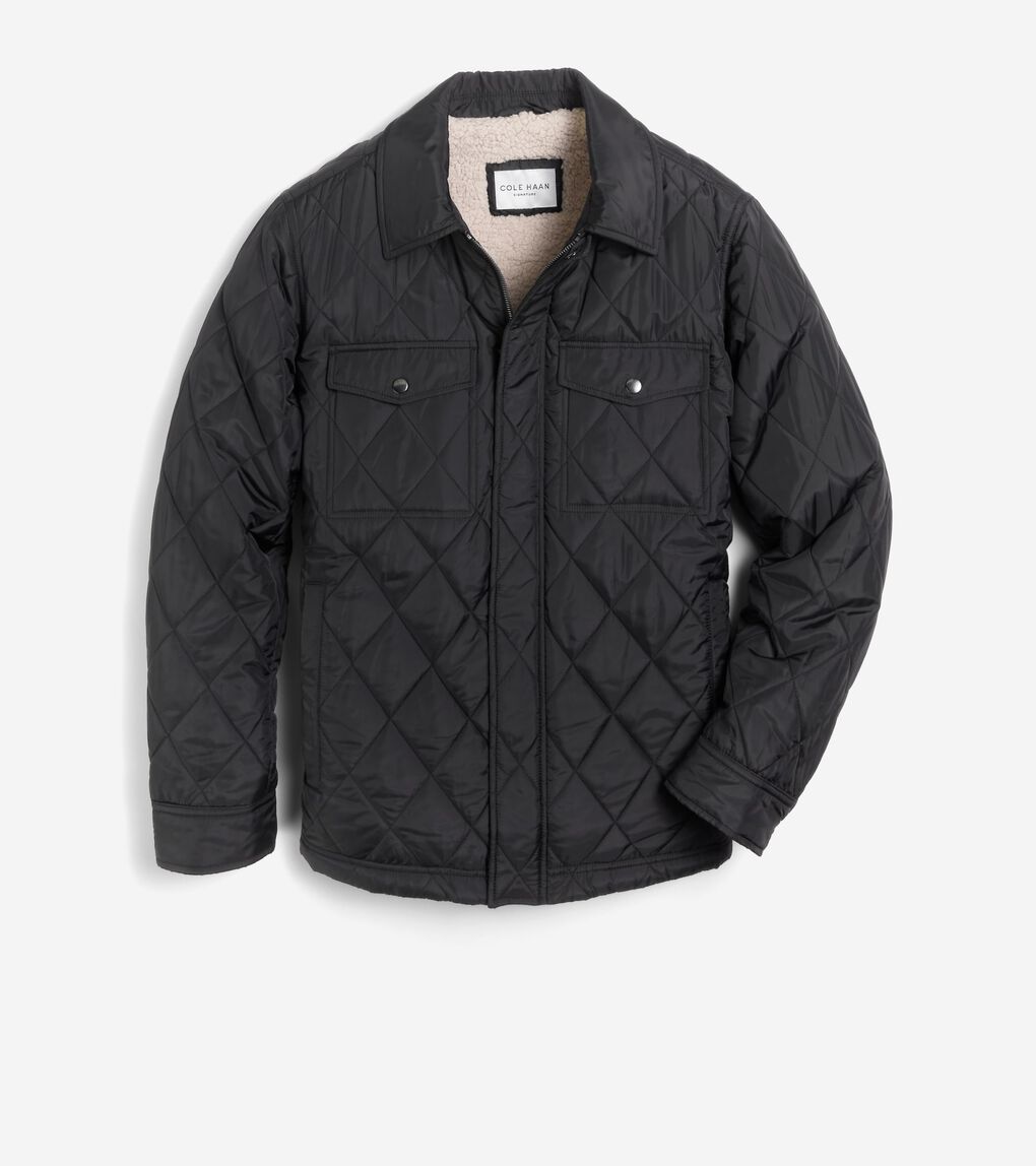 Kenneth Cole Men's Diamond Quilted Hooded Jacket