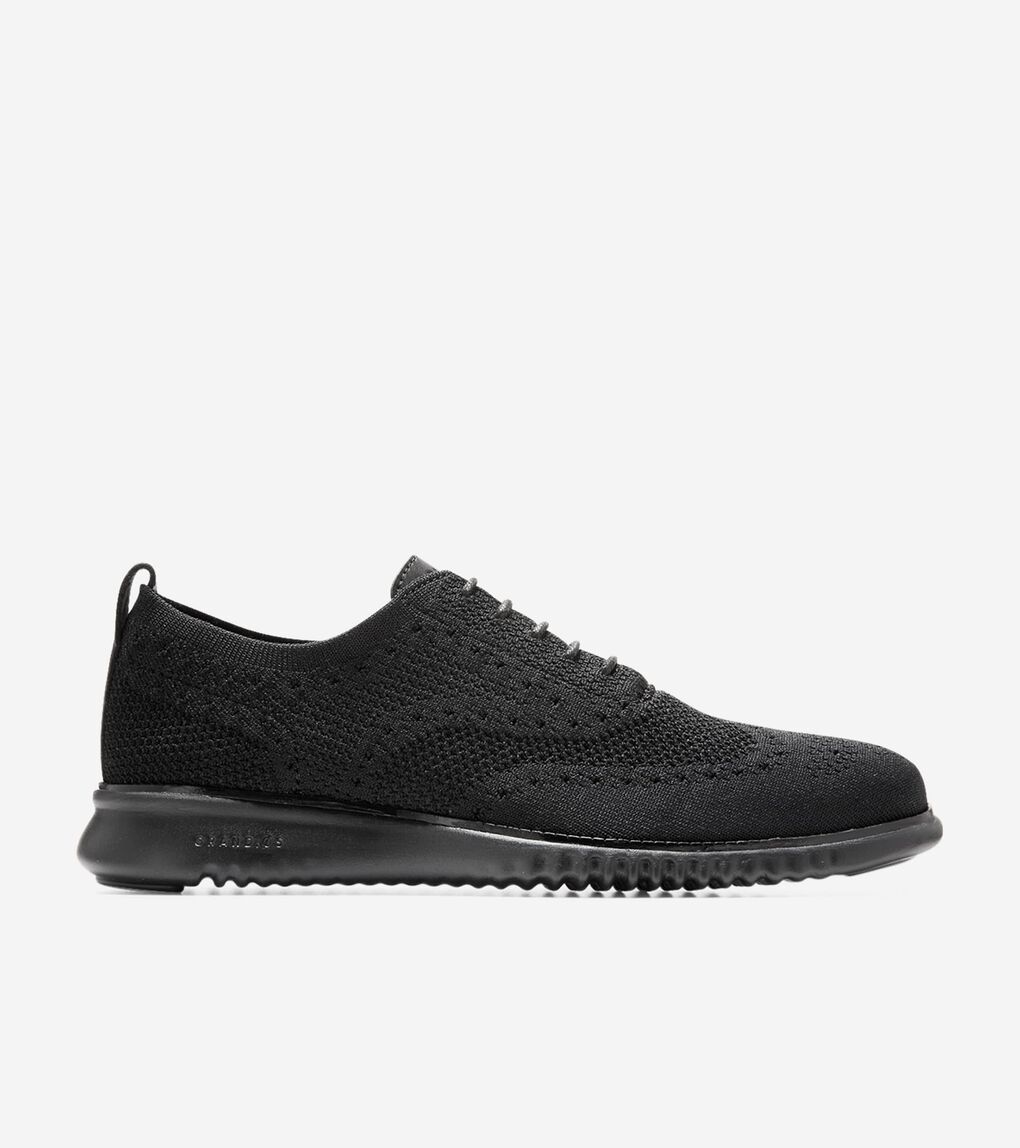 Men's 2.ZERØGRAND Stitchlite™ Wingtip Oxfords in Gray | Cole Haan