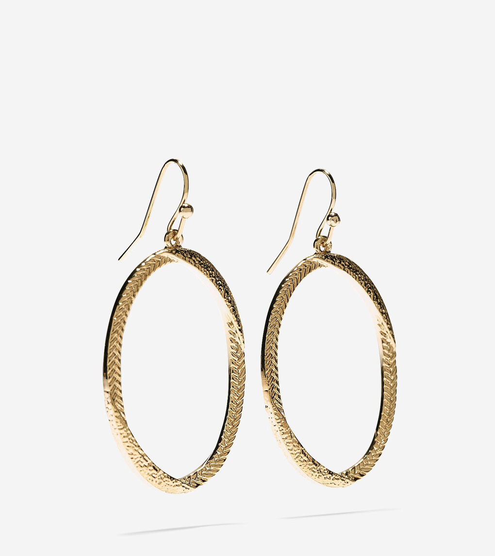 Signature Twisted Oval Basket Weave Earrings