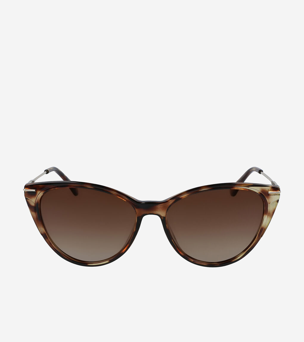 Women's Small Cateye Sunglasses in Tortoise | Cole Haan