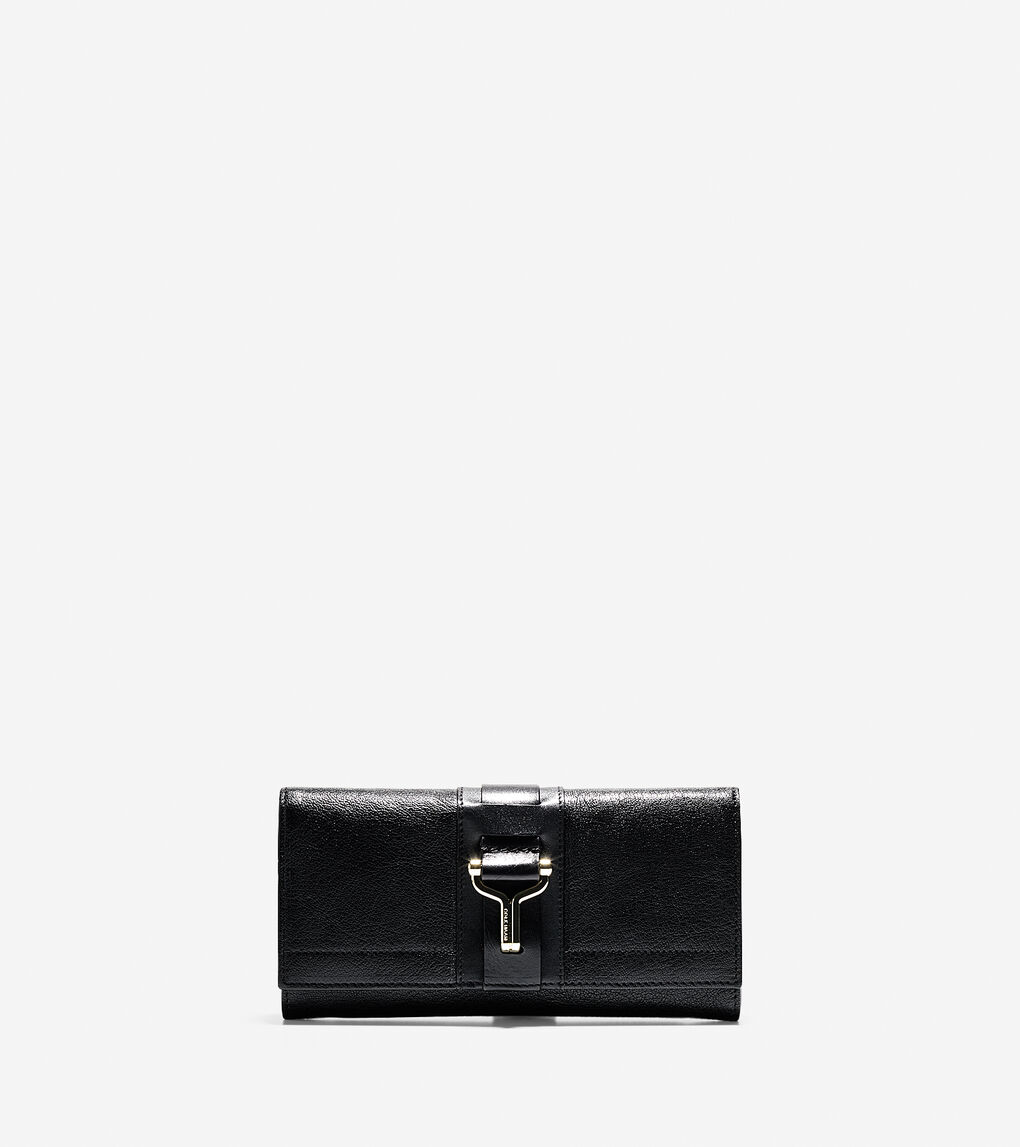 Chesney Large Accordian Wallet in Black | Cole Haan
