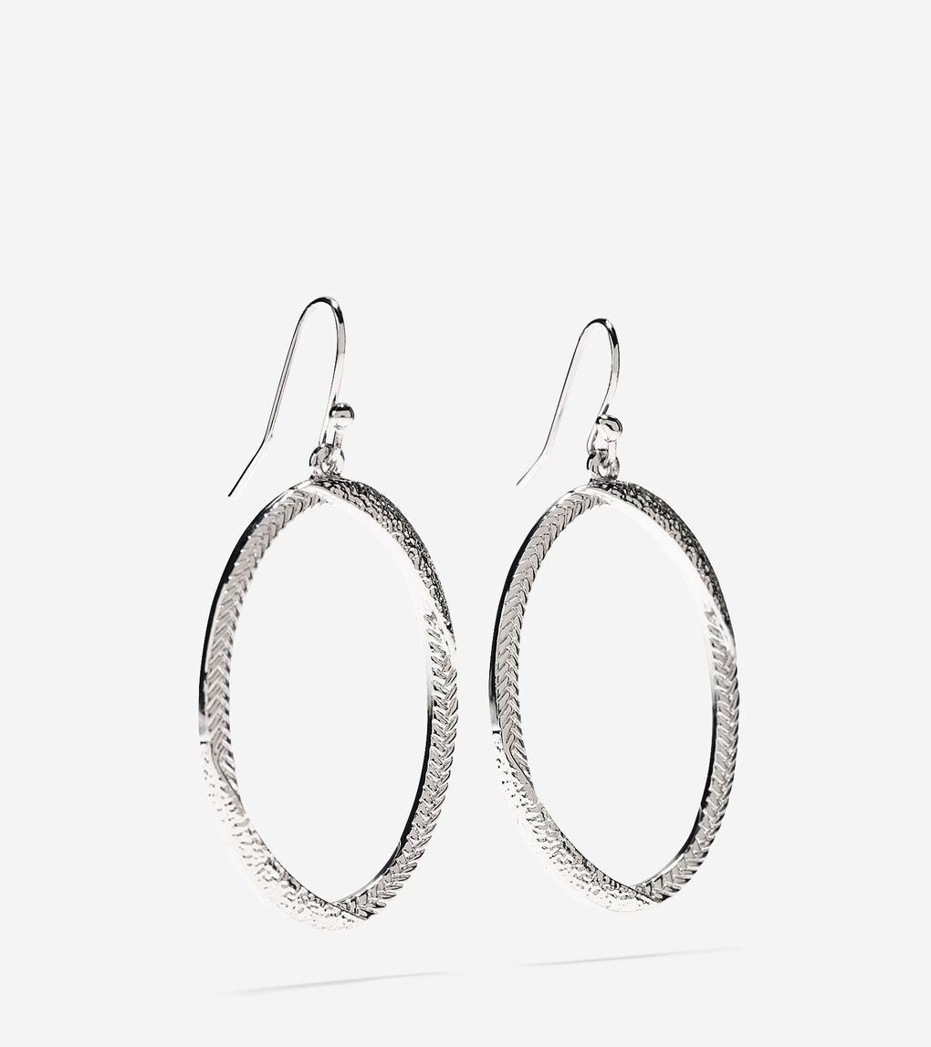 Signature Twisted Oval Basket Weave Earrings
