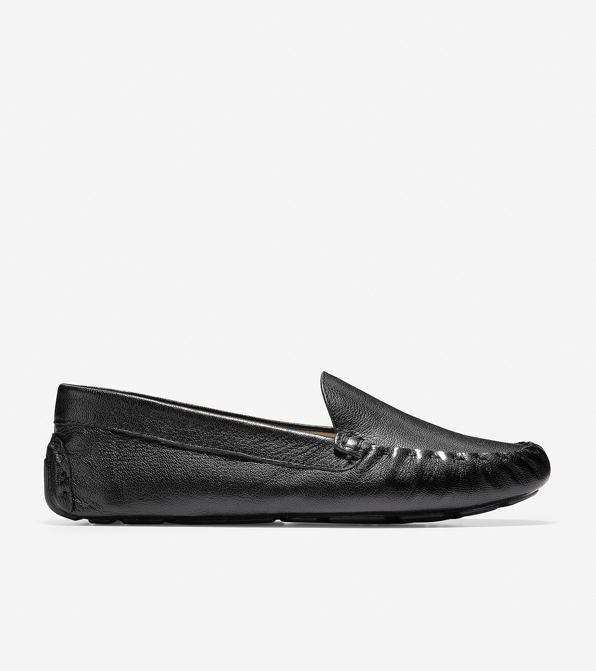 Cole Haan Evelyn Bow Leather Driving Loafers in Black Womens Shoes Flats and flat shoes Loafers and moccasins 