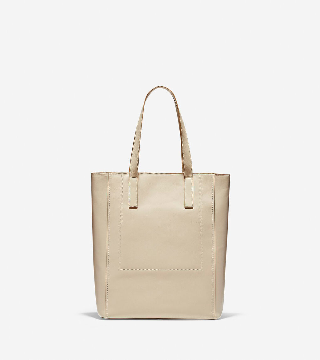 Grand.ØS North-South Tote in Beige Or Khaki | Cole Haan