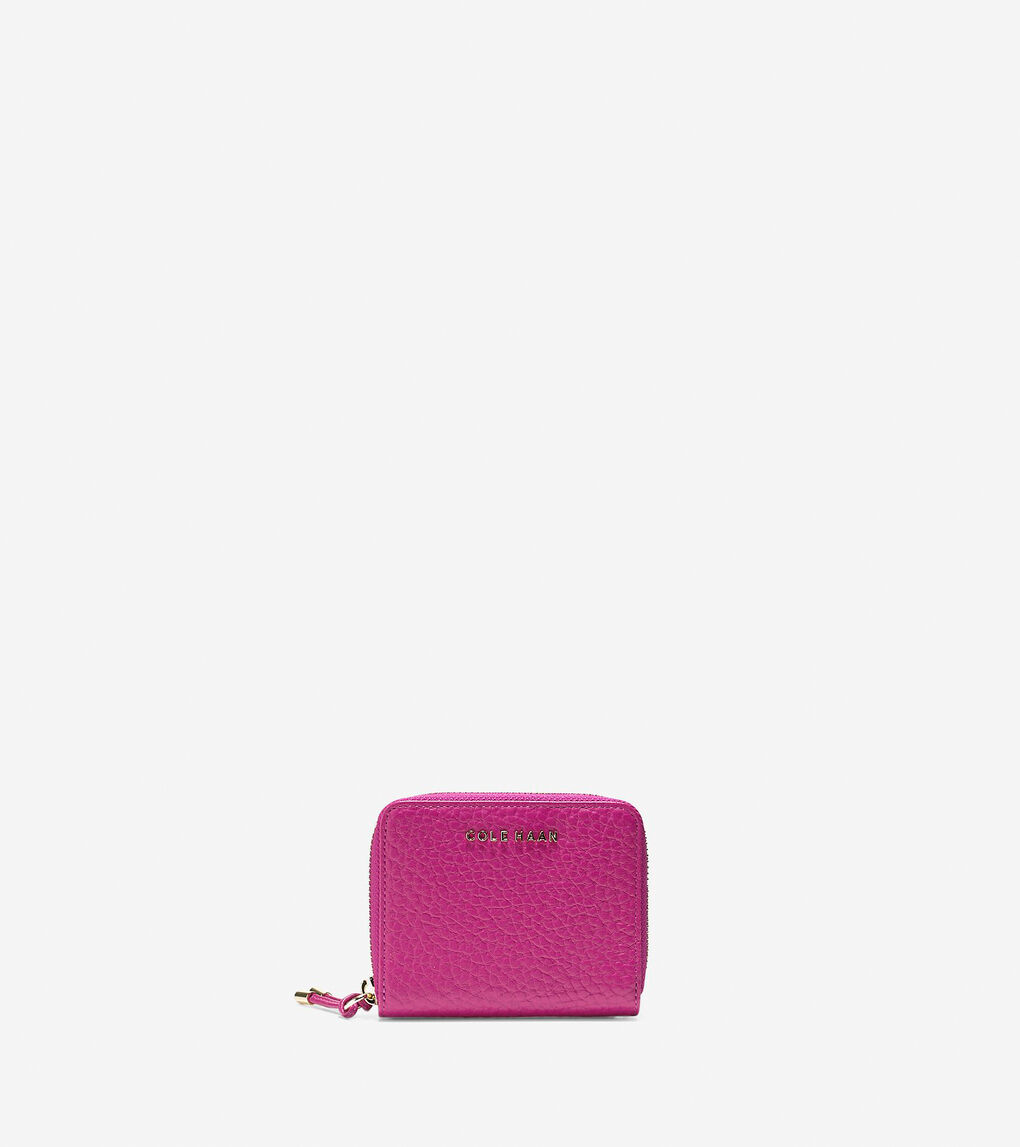 Adeline Small Zip Wallet in Medium Pink | Cole Haan