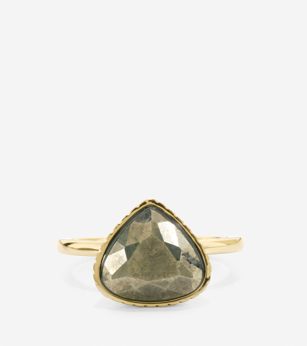 All A Fray Semi-Precious Pyrite Ring