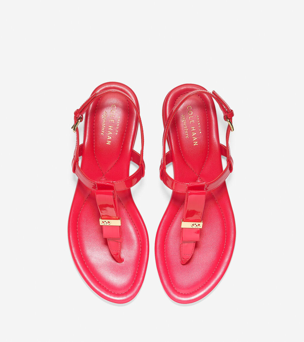 Womens Marnie Grand Sandals in True Red Patent | Cole Haan