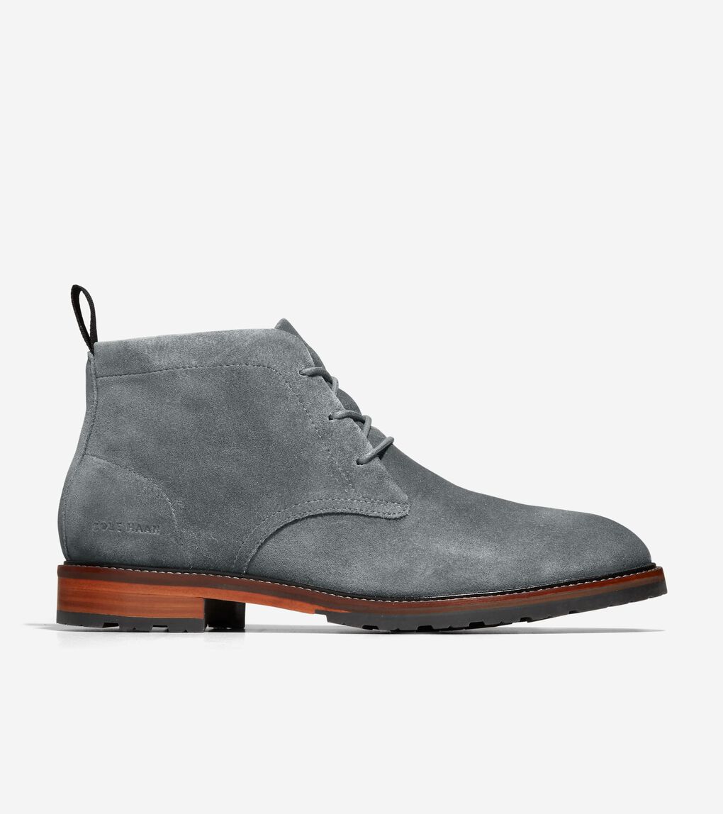 mens grey chukka boots uk