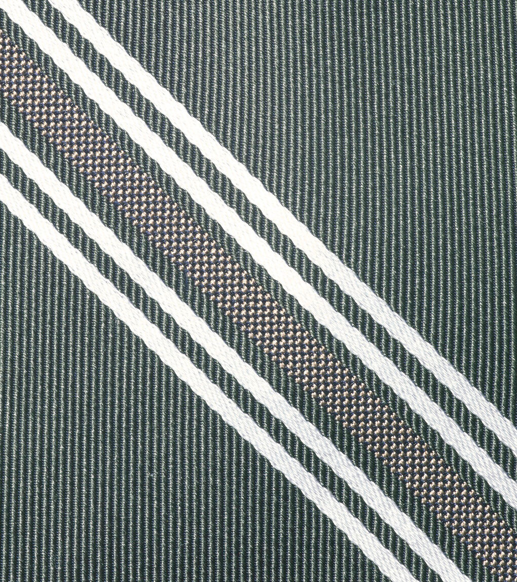 Sutton Stripe Tie in Dark Green | Cole Haan