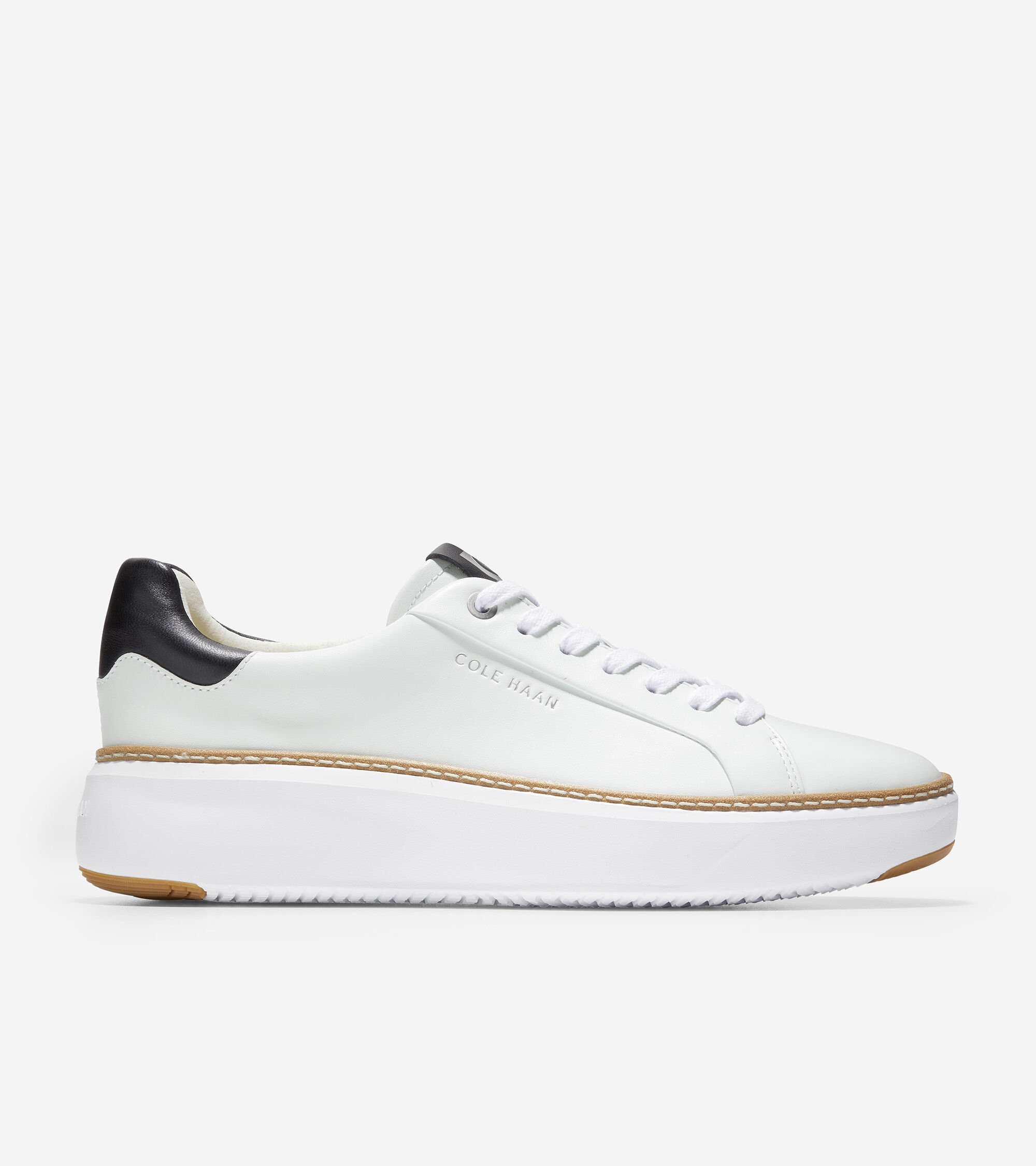 COLE HAAN COLE HAAN WOMEN'S GRANDPRØ TOPSPIN SNEAKER - WHITE SIZE 9.5 W22707