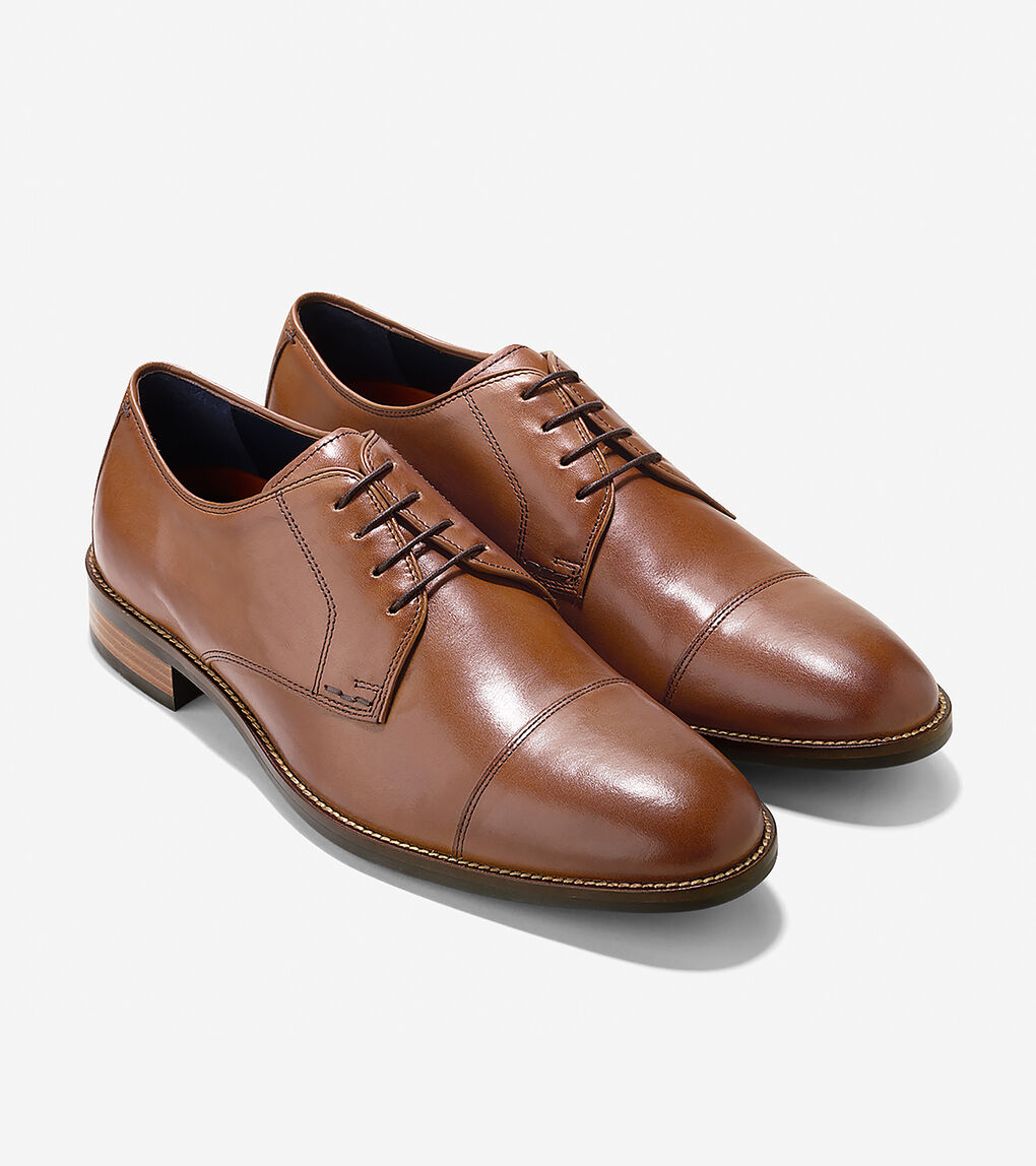 Men's Lenox Hill Cap Toe Oxford in British Tan | Cole Haan