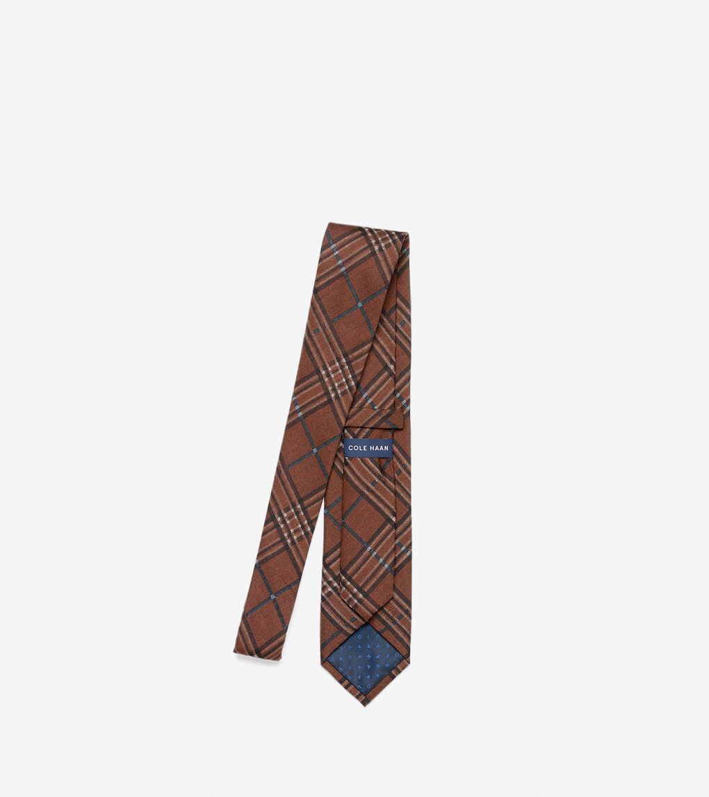 Benson Printed Plaid Tie