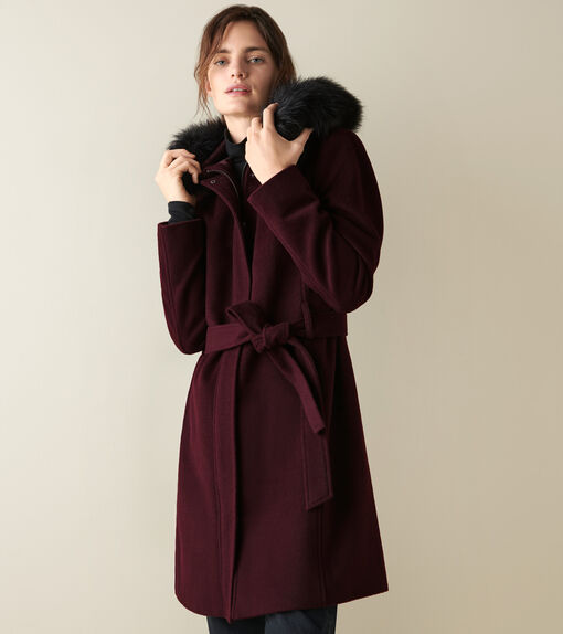 WOMENS Women's Slick Wool Hooded Coat