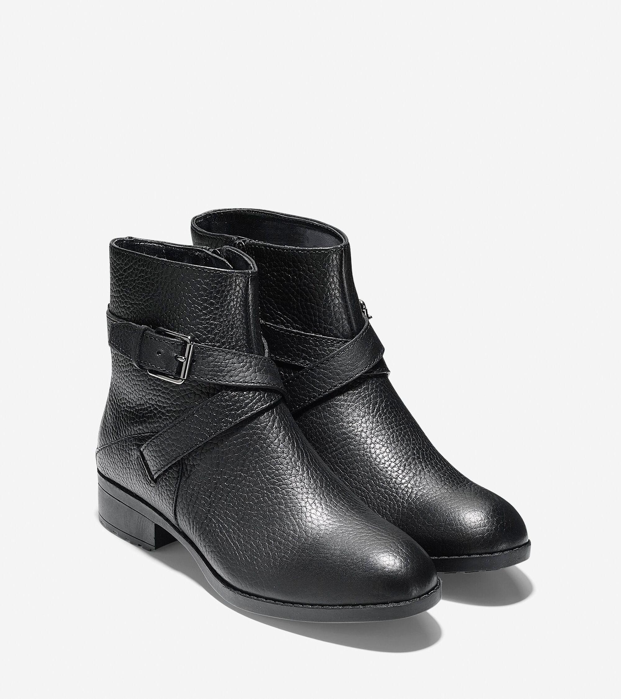 Women's Manda Waterproof Booties 30mm in Black : Sale | Cole Haan