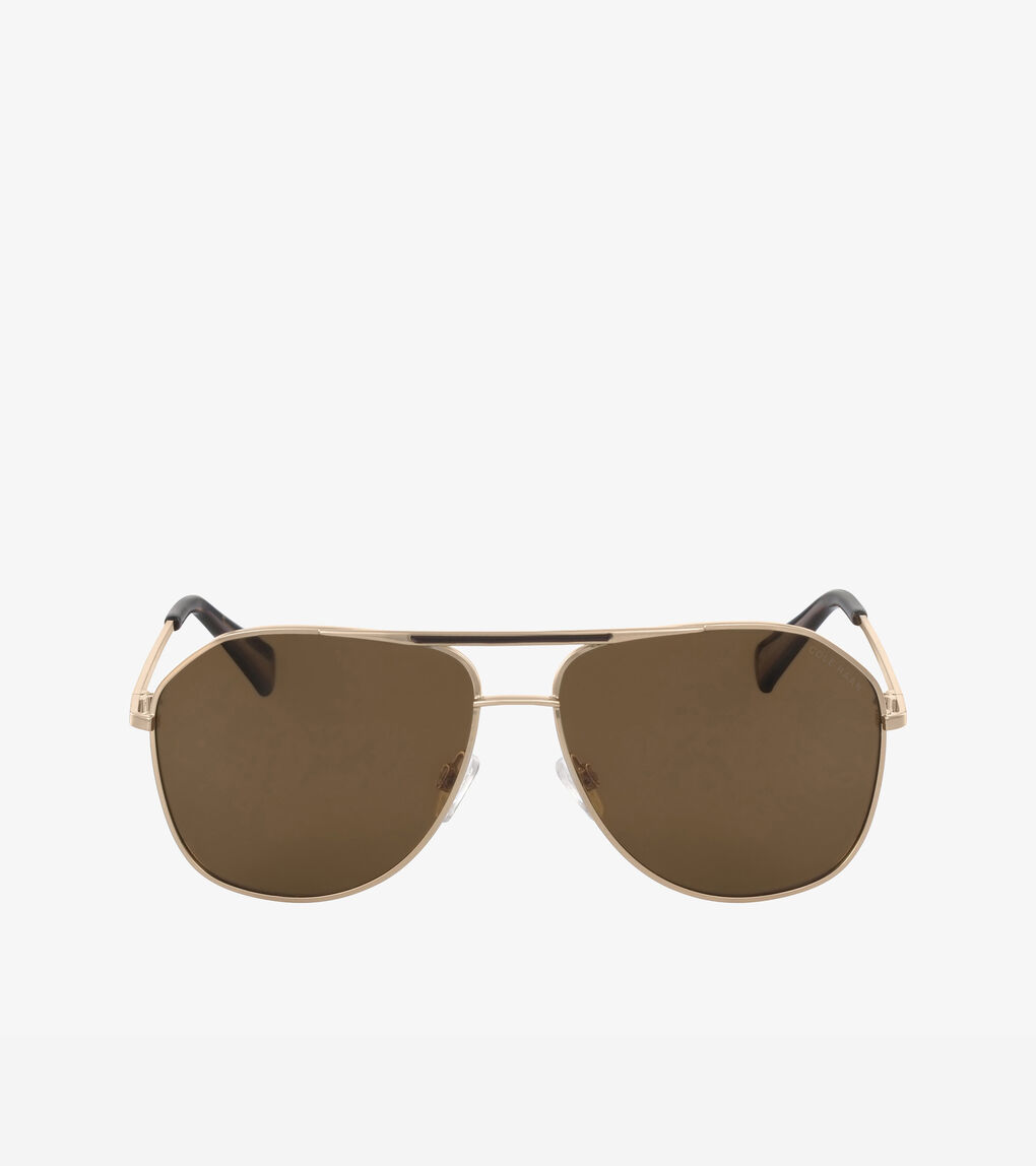 Classic Navigator Sunglasses in Brown | Cole Haan