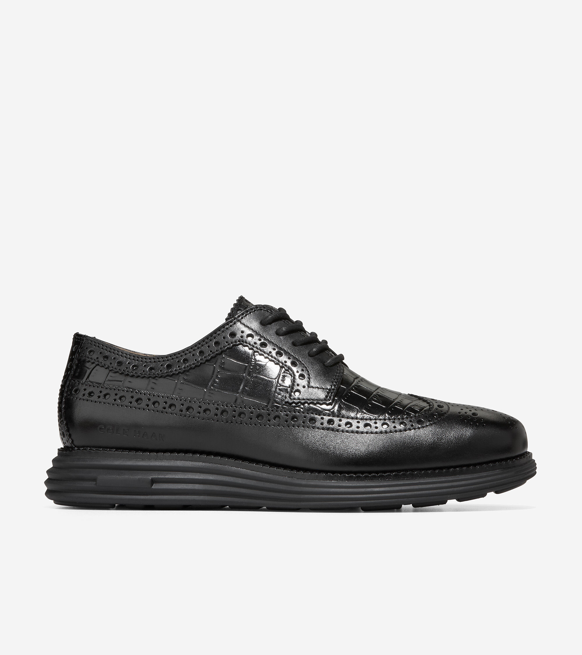 Black White Men's Two Tone Perforated Wing Tip Lace Up Oxford Dress Shoe Schoenen Herenschoenen Oxfords & Wingtips 