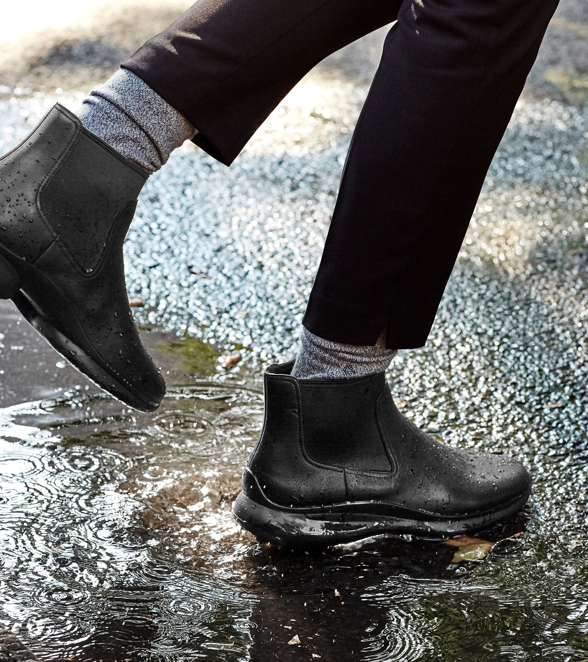 Women's 3.ZEROGRAND Waterproof Chelsea Boots in Black | Cole Haan