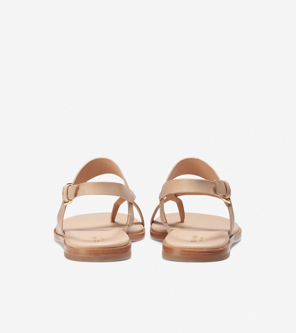 Women's Anica Thong Sandal in Nude Leather | Cole Haan