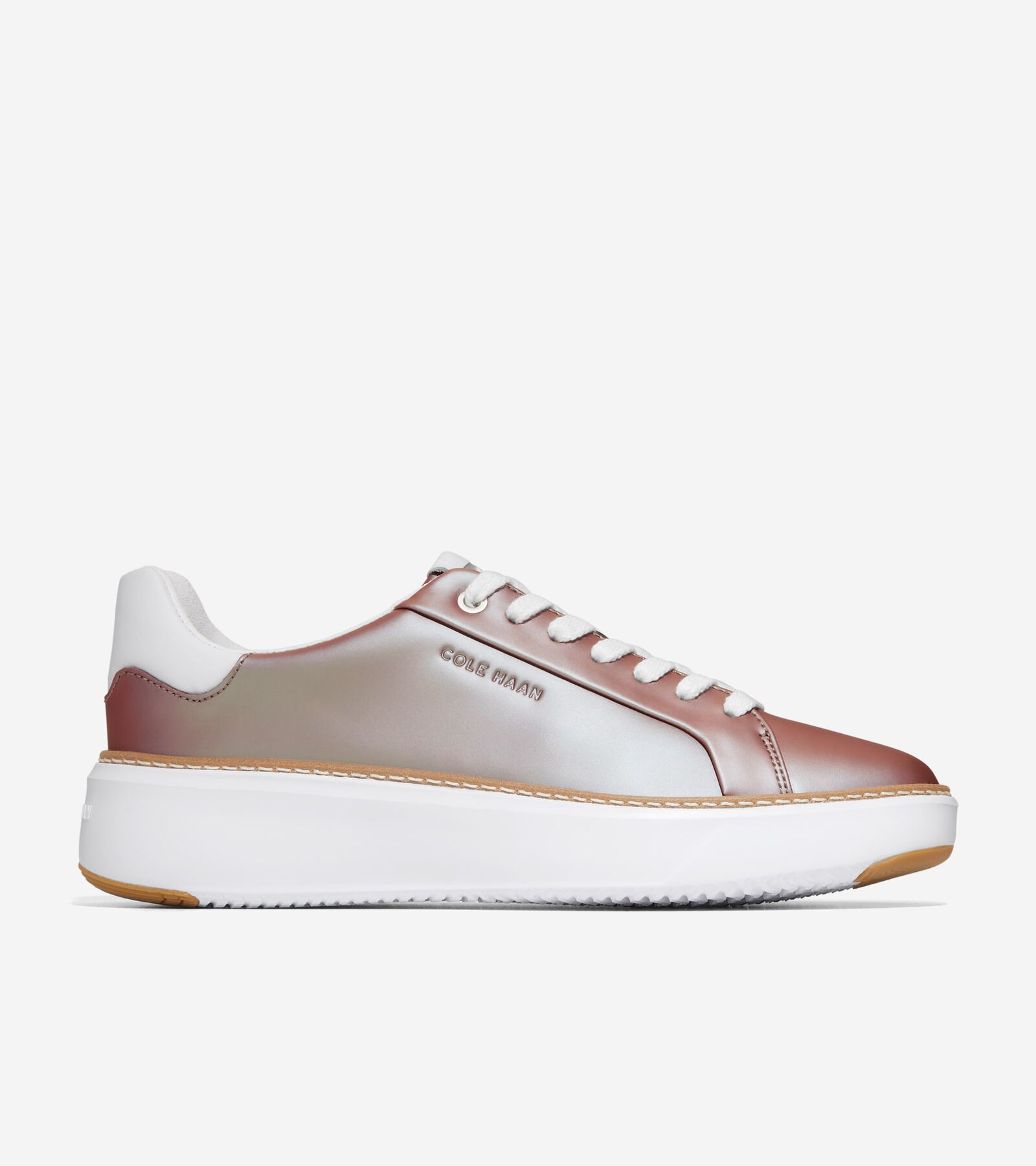 Cole Haan Women's Gp Topspin Lace Up Low Top Sneakers In Iridescent-ivory
