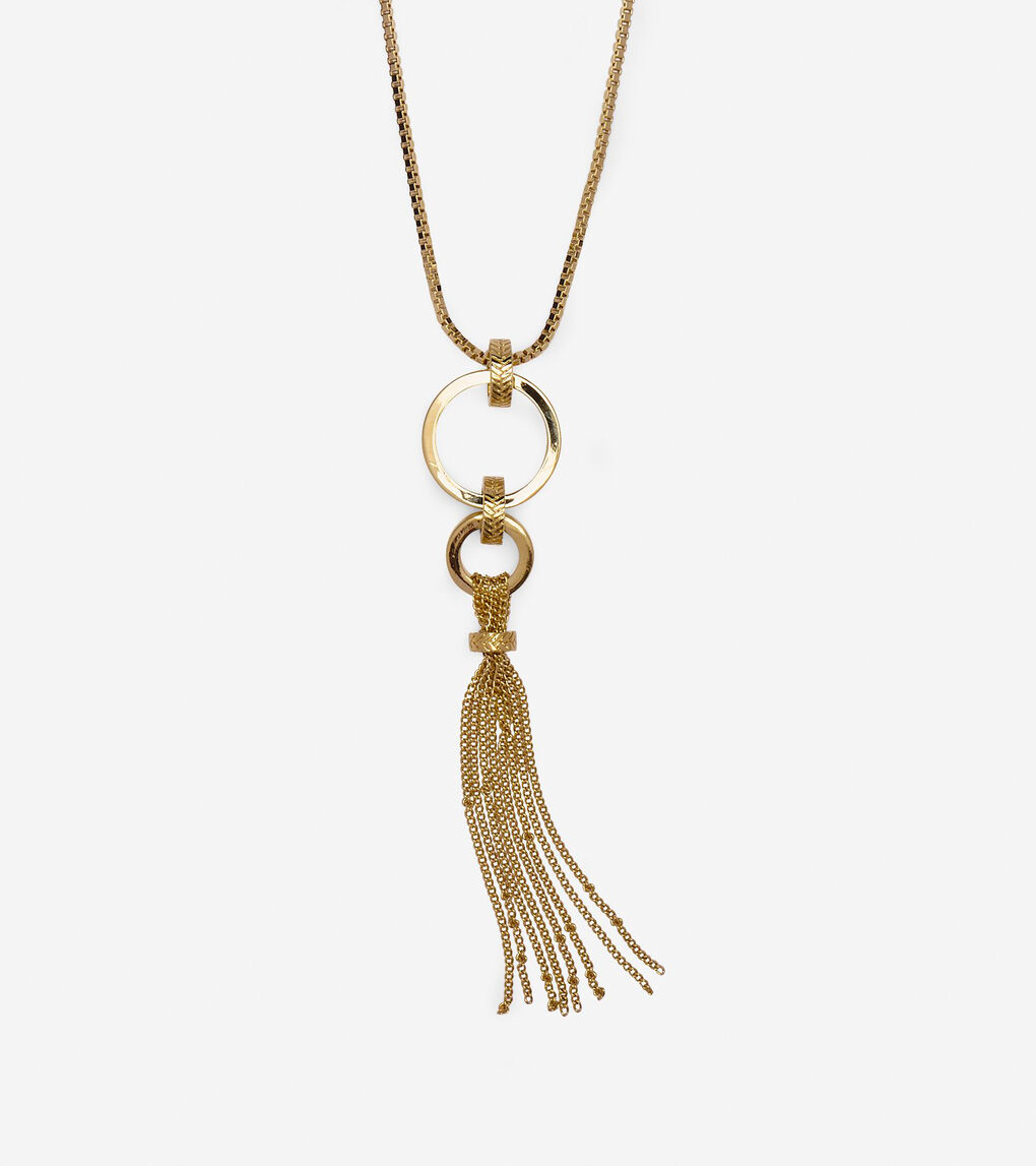 Put A Ring On It Tassel Pendant Necklace