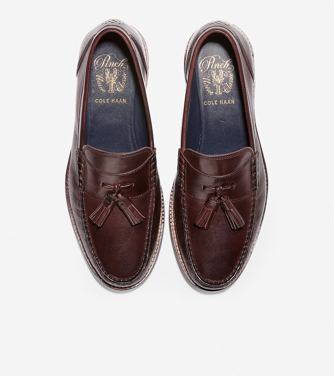 cole haan pinch tassel loafer mahogany