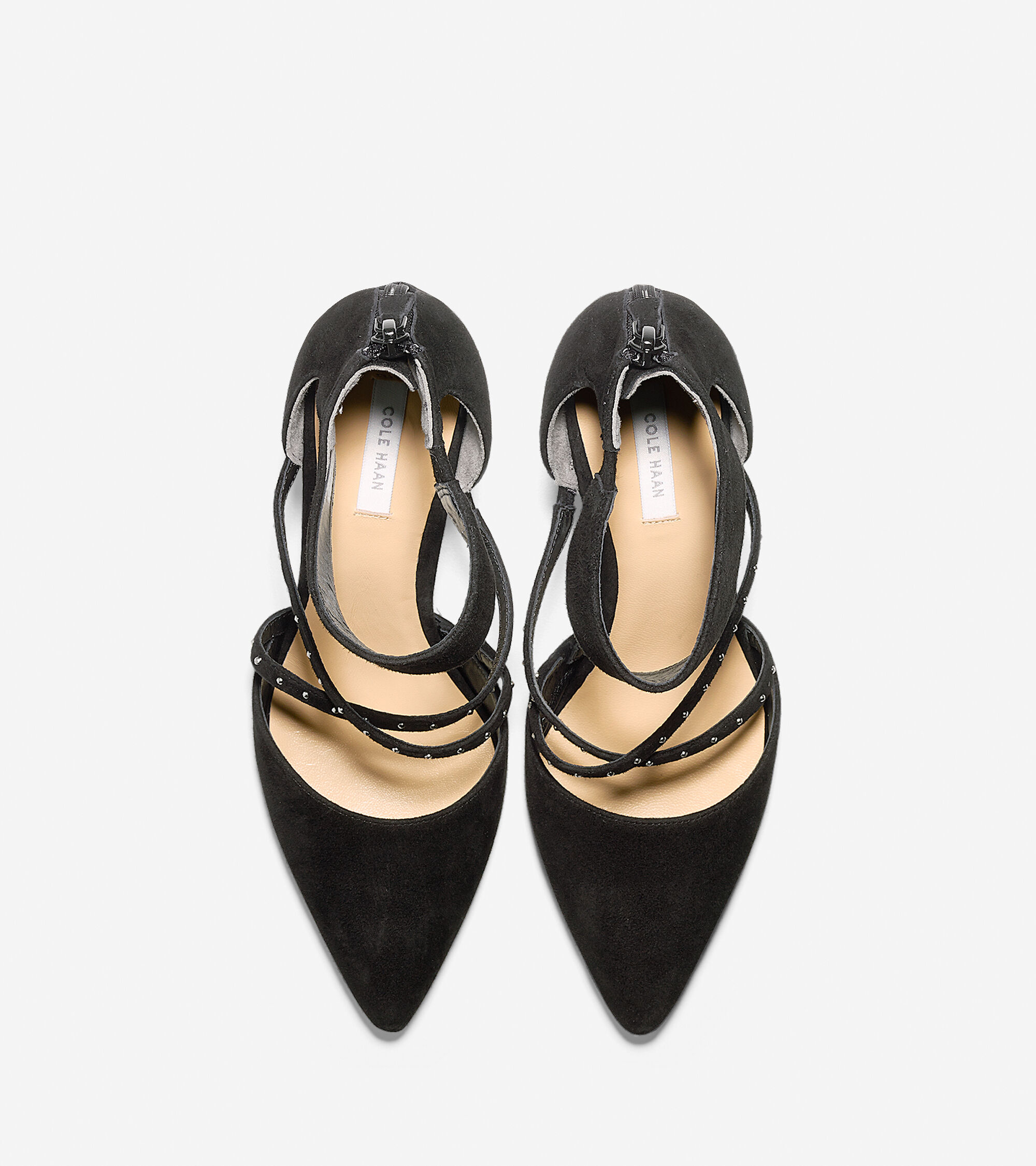 Trella Pumps in Black Suede With Studs | Cole Haan