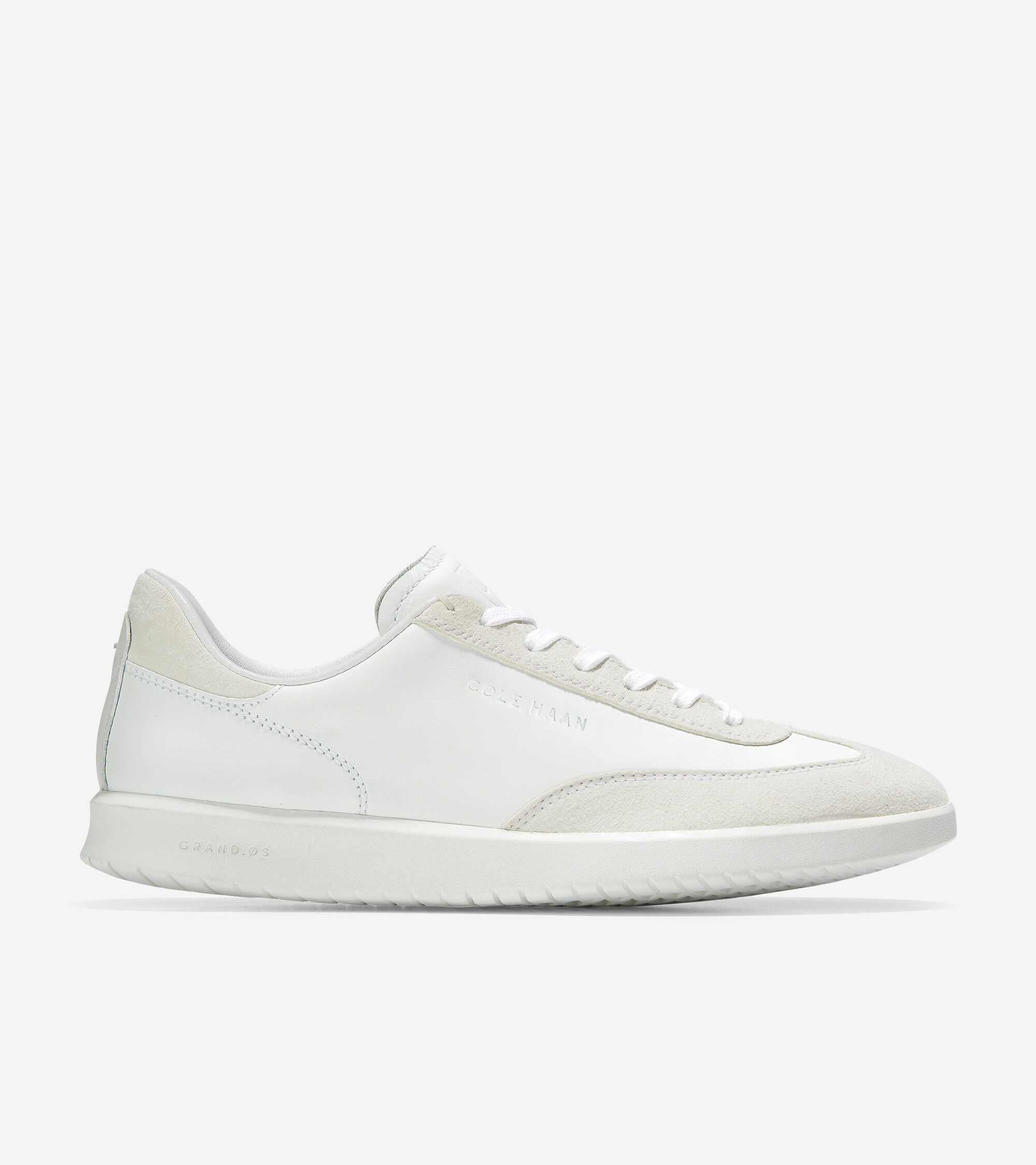 Turf LS Sneaker in Optic White Leather 