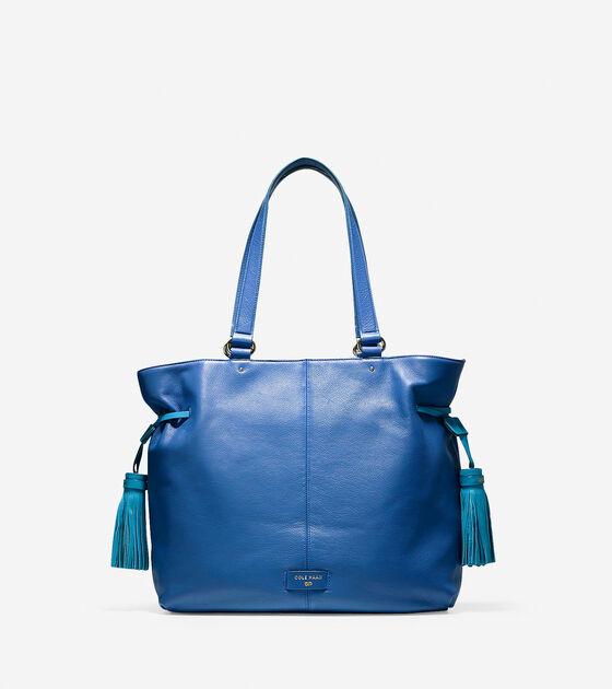 Cole Haan Anisa Tote In Cobalt Sea Blue Colehaan Handbags Anisa Tote