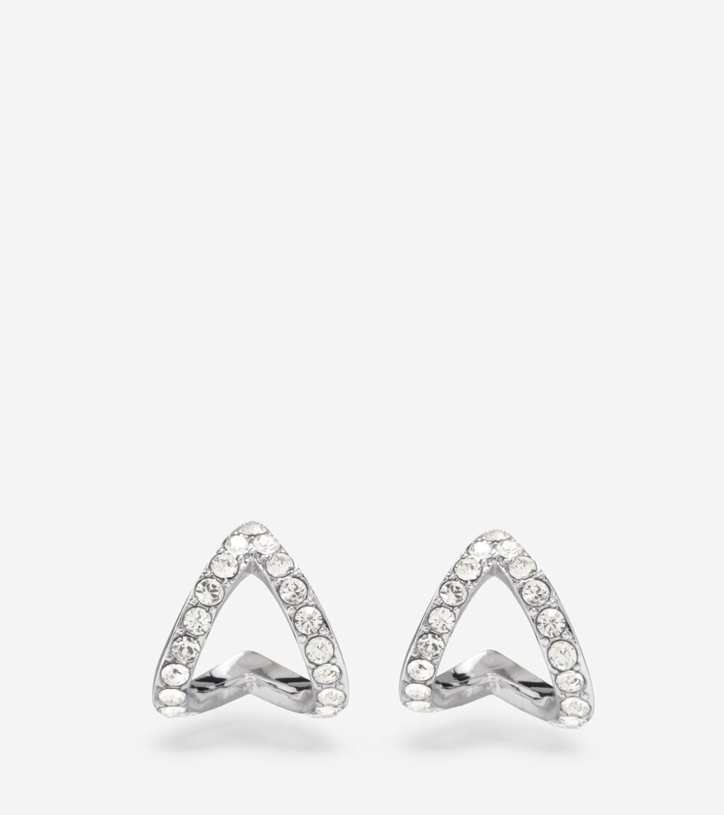 Love Triangle Swarovski Triangle Earrings