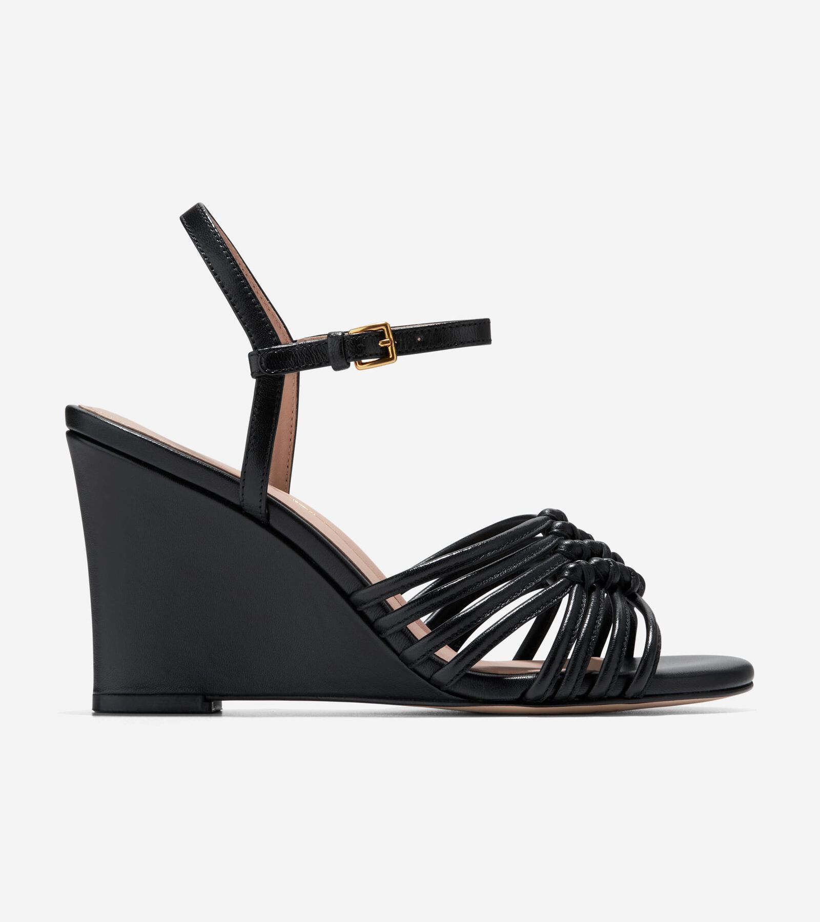 Shop Cole Haan Jitney Knot Wedge In Black