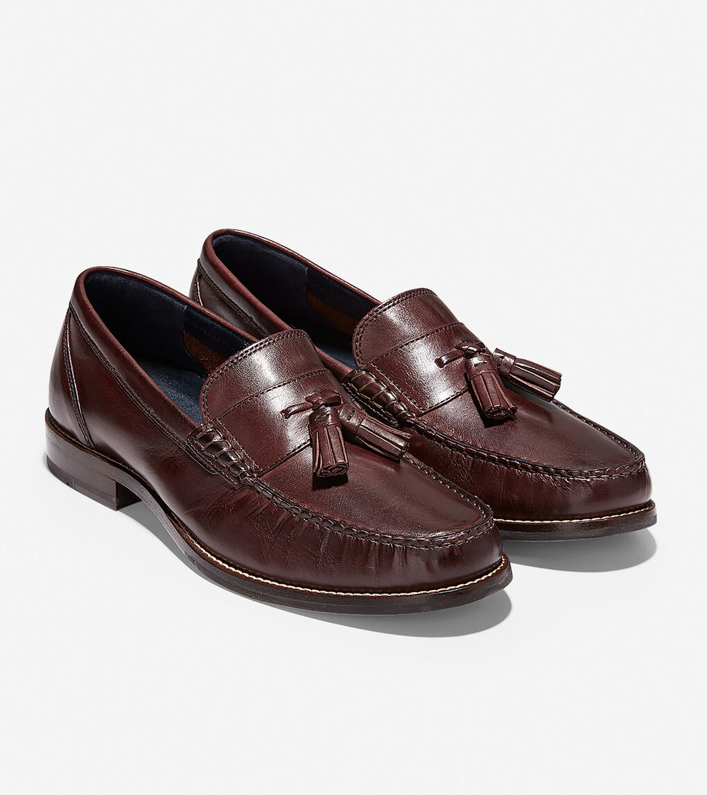Men's Pinch Grand Classic Tassel Loafer in Mahogany | Cole Haan US